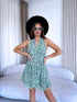 "COSMOPOLITAN" floral dress - green